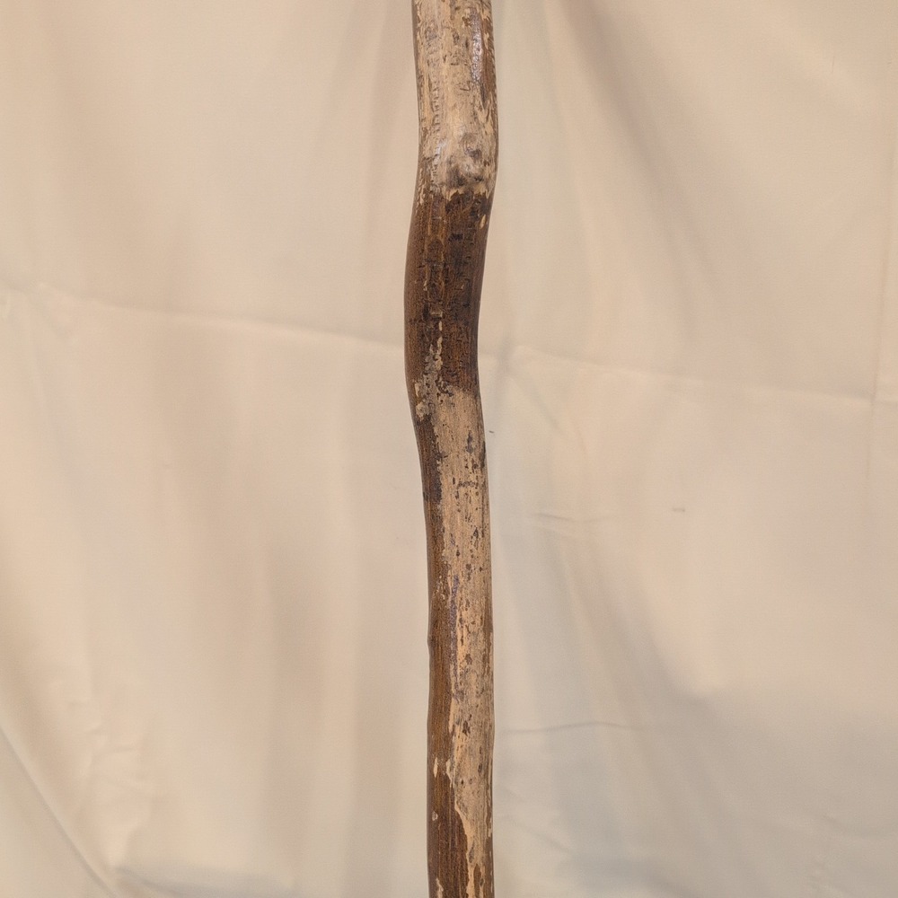 Handmade Rustic Natural Wood Twisted Walking Stick Cane Brown VG - Picture 3 of 8